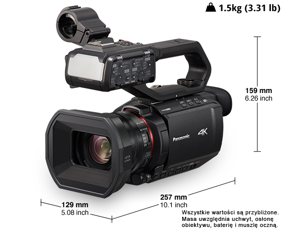 Zdjęcie Profesjonalna kamera 4K HC-X2000