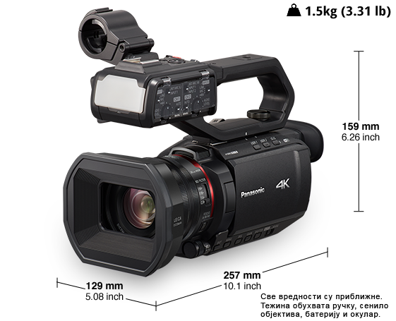 Фотографија 4K професионални камкордер HC-X2000