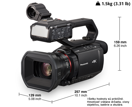 Fotografia Profesionálny 4K kamkordér HC-X2000