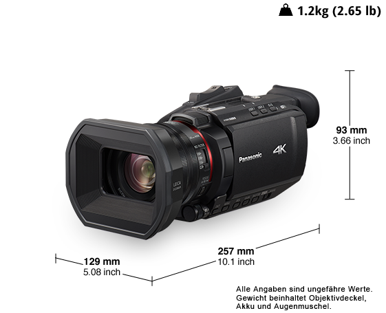 Produktabbildung 4K-Ultra-HD-Camcorder HC-X1500