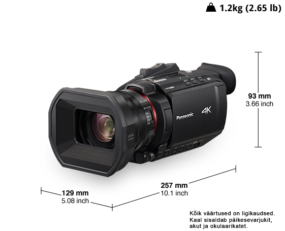 Foto 4K professionaalne videokaamera HC-X1500