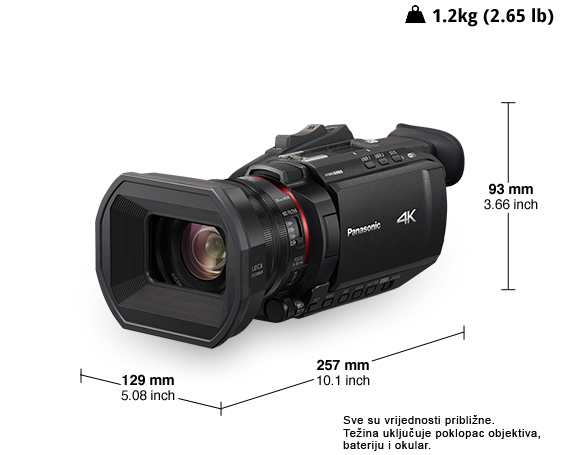 Fotografija Profesionalna 4K videokamera HC-X1500