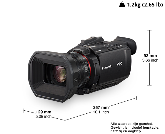 Foto van 4K professionele camcorder HC-X1500