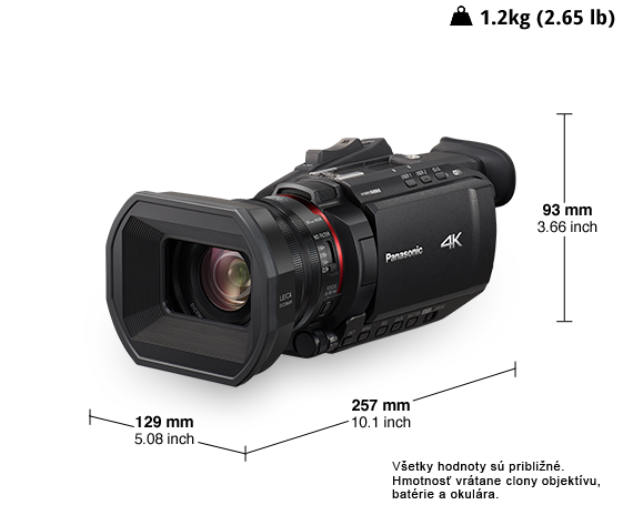 Fotografia Profesionálny 4K kamkordér HC-X1500