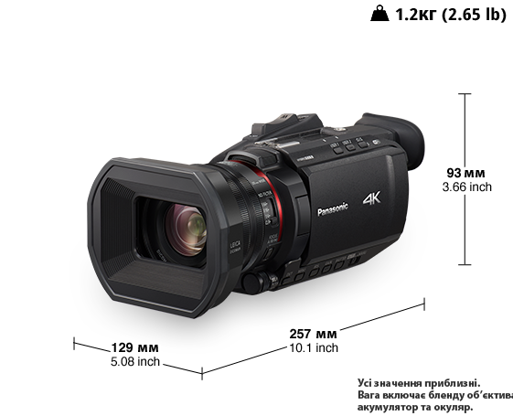 Фото Професійна відеокамера HC-X1500EE із роздільною здатністю 4K